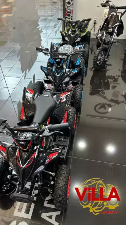 Moto 4 Quad elétrico, azul